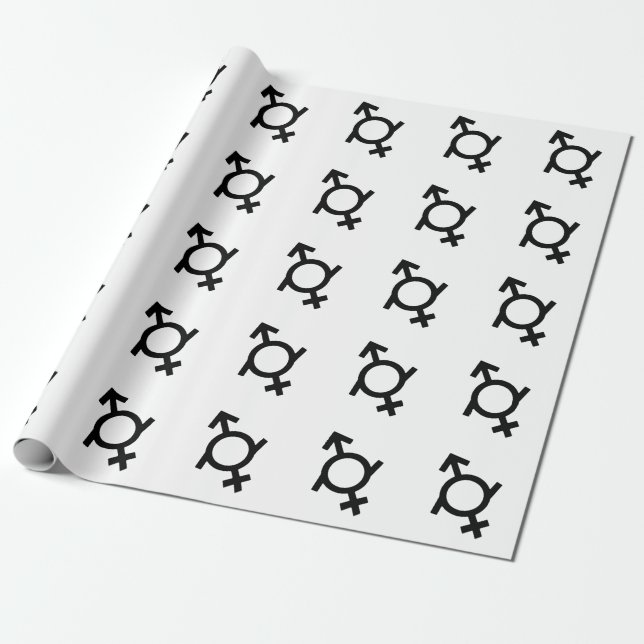 Papel De Regalo Símbolo de género fluido (Desenrollado)