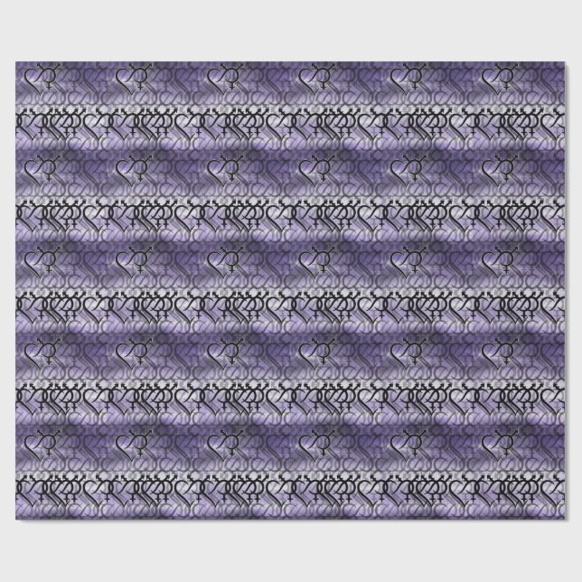 Papel De Regalo Símbolo de inclusión y amor (Superficie plana)