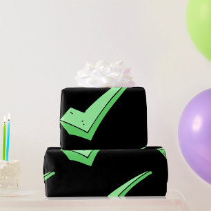 Papel De Regalo Símbolo de marca de verificación verde