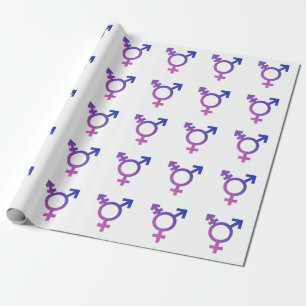 Papel De Regalo Símbolo de Orgullo Trans