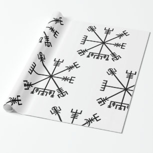 Papel De Regalo Símbolo de viking de vegvisir