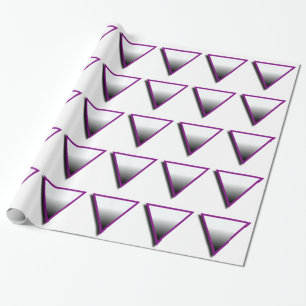 Papel De Regalo SÍMBOLO DEL TRIÁNGULO ASEXUAL 3D -.png