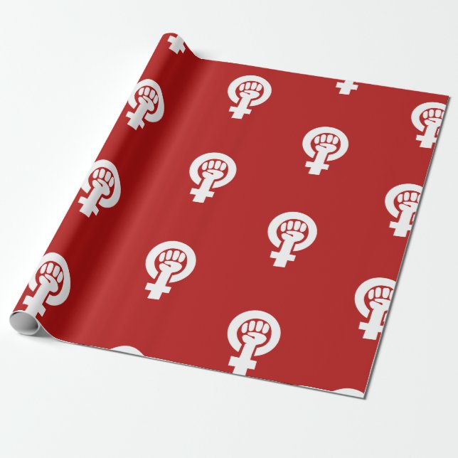 Papel De Regalo Símbolo feminista (Desenrollado)