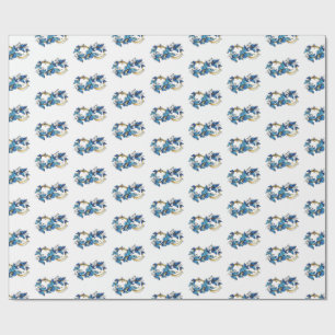Papel De Regalo Símbolo infinito de mariposas Morpho azules