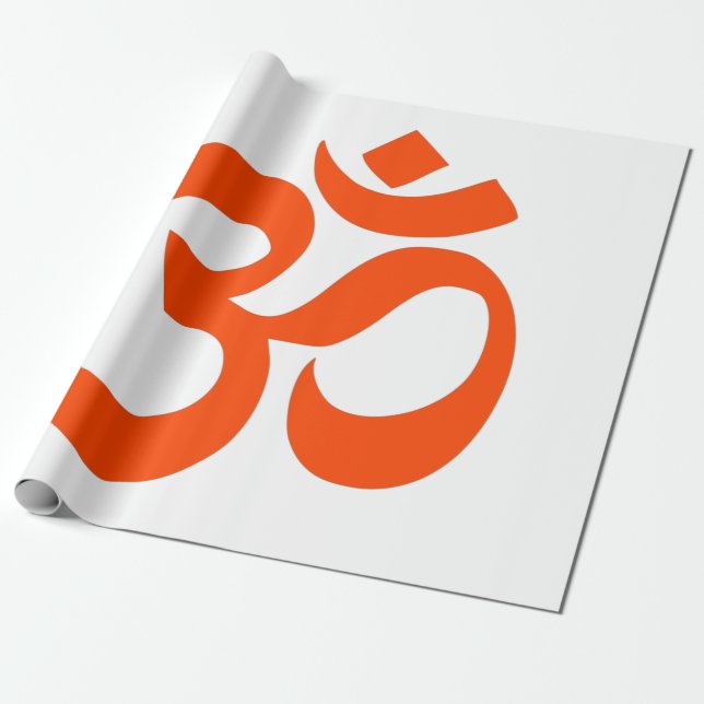 Papel De Regalo Símbolo Om indio (Desenrollado)