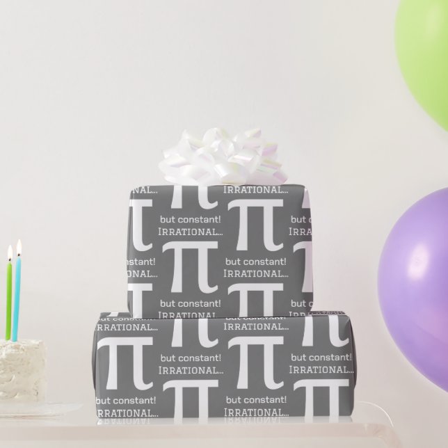 Papel De Regalo Símbolo Pi personalizado, amante de matemáticas (Regalos de fiesta)