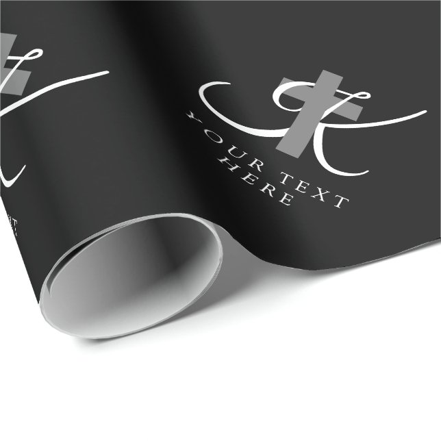 Papel De Regalo Símbolo religioso de la cruz cristiana personaliza (Esquina del rollo)