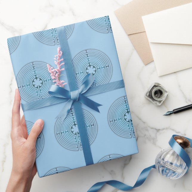 Papel De Regalo Símbolo sagrado de geometría - Laberinto de Chartr (Regalar)