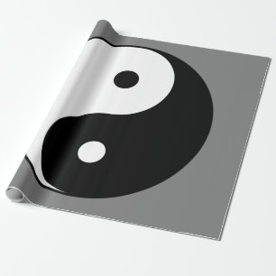 Papel De Regalo Símbolo Yin y Yang (taoísta chino Taijitu)