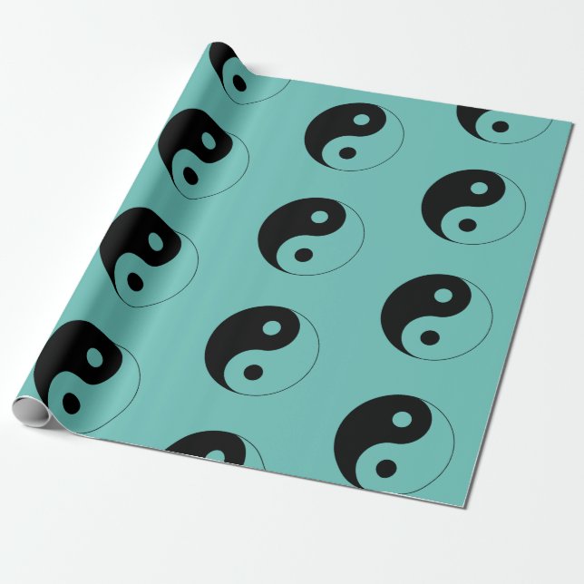 Papel De Regalo Símbolo Yin Yang espiritual (Desenrollado)