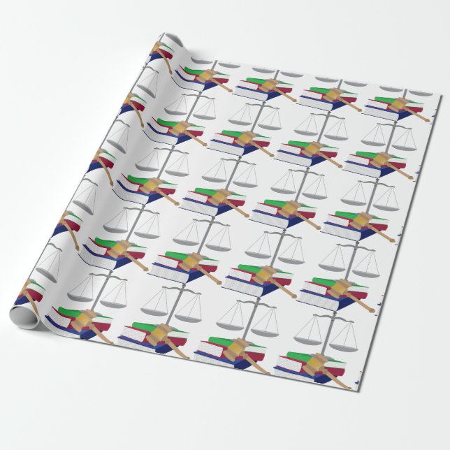 Papel De Regalo Símbolos abogados (Desenrollado)