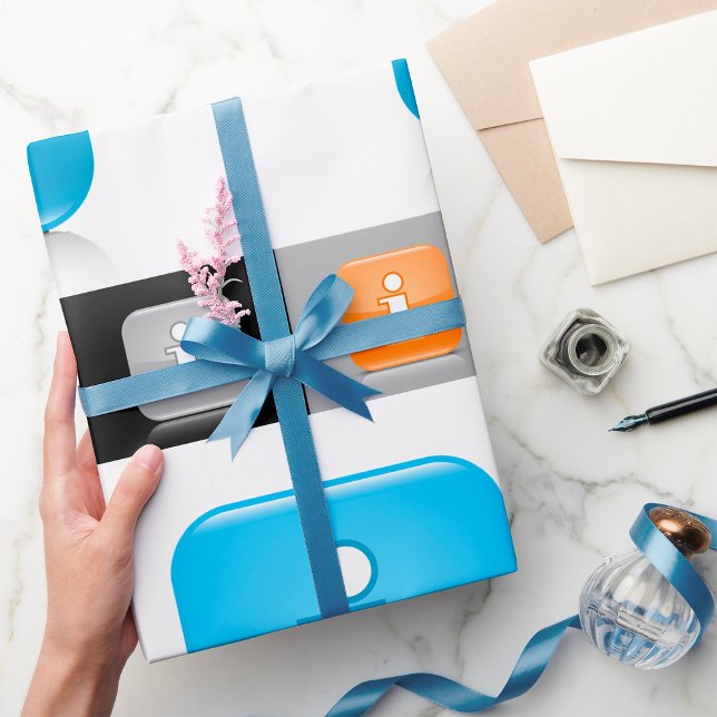 Papel De Regalo Símbolos modernos de información brillante (Subido por el creador)