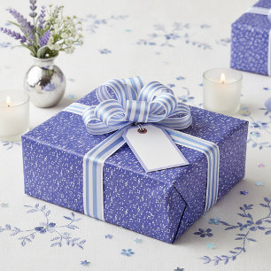 Papel De Regalo Símbolos musicales de color violeta claro y blanco