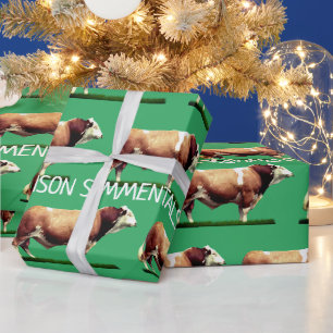 Papel De Regalo Simmental Bull