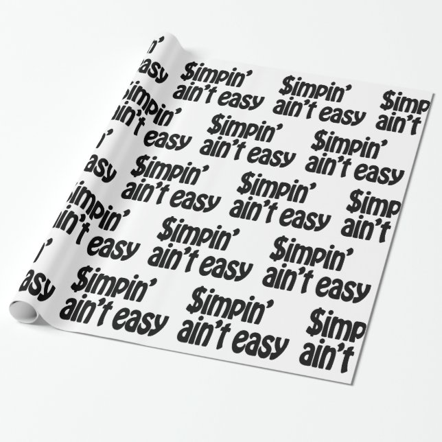 Papel De Regalo Simpin' Ain't Easy (Desenrollado)