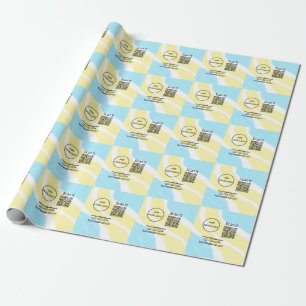 Papel De Regalo Simple código qr minimalista agregar logo escanear