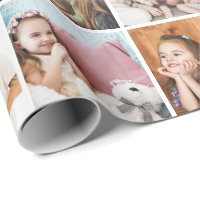 Papel de regalo simple de 42 fotos collage