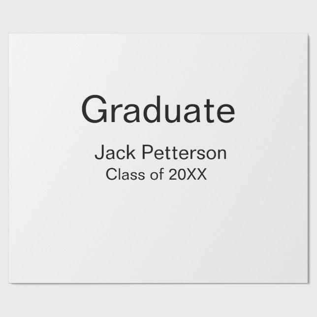 Papel De Regalo simple graduado mínimo añadir nombre a clase moder (Superficie plana)