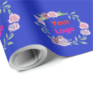 Papel De Regalo Simple logo personalizado elegante minimalista aqu