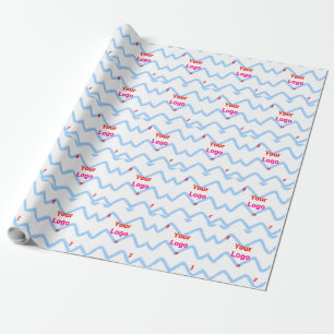 Papel De Regalo Simple logotipo personalizado elegante minimalista