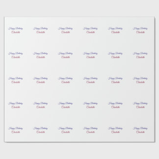 Papel De Regalo SIMPLE MINIMAL.CUTIE ADD NAME BABY happy birthday 