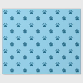 Papel De Regalo Simple Paw Print Pattern