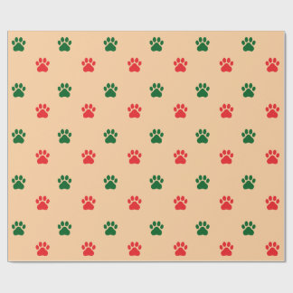 Papel De Regalo Simple Paw Print Pattern Wrapping Paper