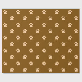 Papel De Regalo Simple Paw Print Pattern Wrapping Paper