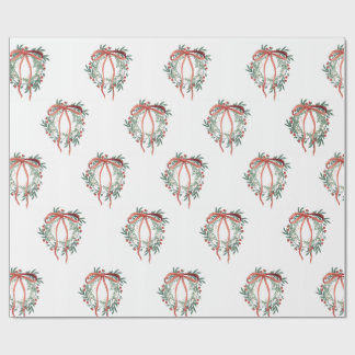 Papel De Regalo Simple Wreath Wrapping Paper