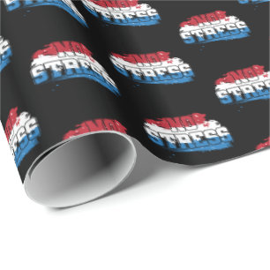 Papel De Regalo Sin estrés - Mentalidad positiva azul rojo