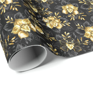 Papel De Regalo Sin inconvenientes con las orquídeas de joyas