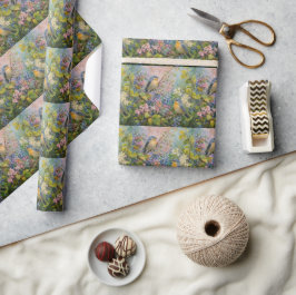 Papel De Regalo Sinfonía de Jardín de Primavera