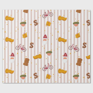 Papel De Regalo Sint and Piet Themed Wrapping Paper