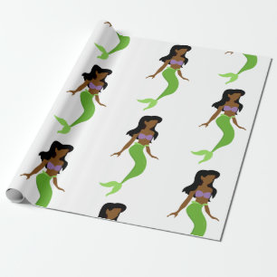 Papel De Regalo sirena africana