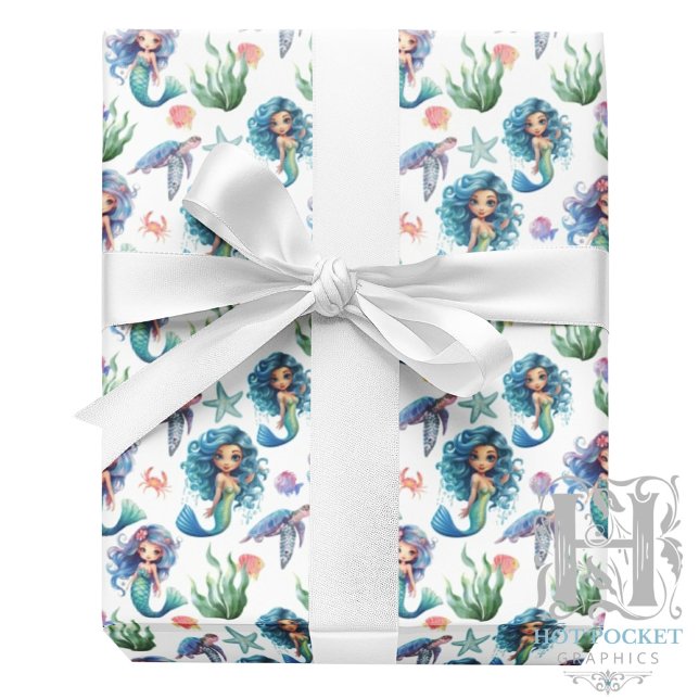 Papel de Regalo Sirena Azul (Subido por el creador)