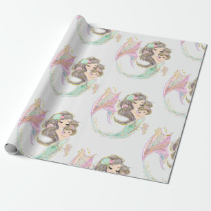 Papel De Regalo Sirena bajo el mar