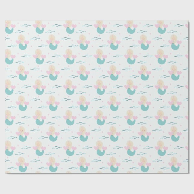 Papel de Regalo Sirena Caprichosa (Superficie plana)
