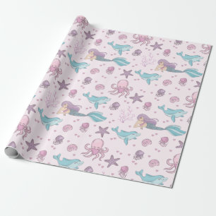 Papel De Regalo Sirena Cuta