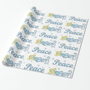 Papel De Regalo Sirena de la paz del día de fiesta