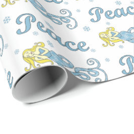 Papel De Regalo Sirena de la paz del día de fiesta