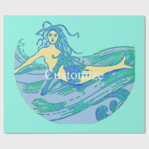 Papel De Regalo Sirena de Waveriding Vintage Thunder_Cove