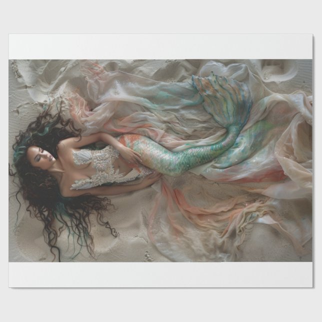 Papel De Regalo Sirena Lyfe2 (Superficie plana)