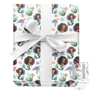 Papel de Regalo Sirena Negra