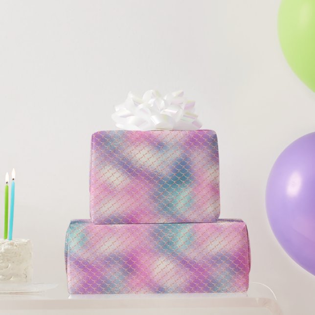 Papel De Regalo Sirenita de oro de Aqua (Regalos de fiesta)