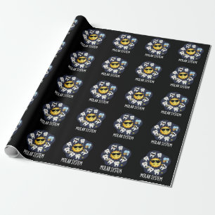 Papel De Regalo Sistema Molar Divertido Astronomia Dental Chiste F