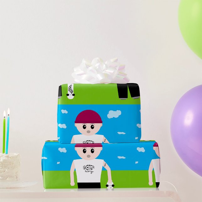 Papel De Regalo Skater Boy (Subido por el creador)
