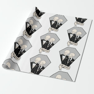 Papel De Regalo Skeleton Grooms