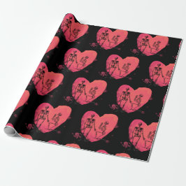 Papel De Regalo Skeleton Love