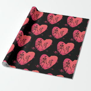 Papel De Regalo Skeleton Love