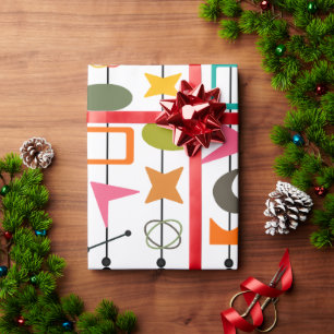 Papel De Regalo Skewers modernos de mediados del siglo doble